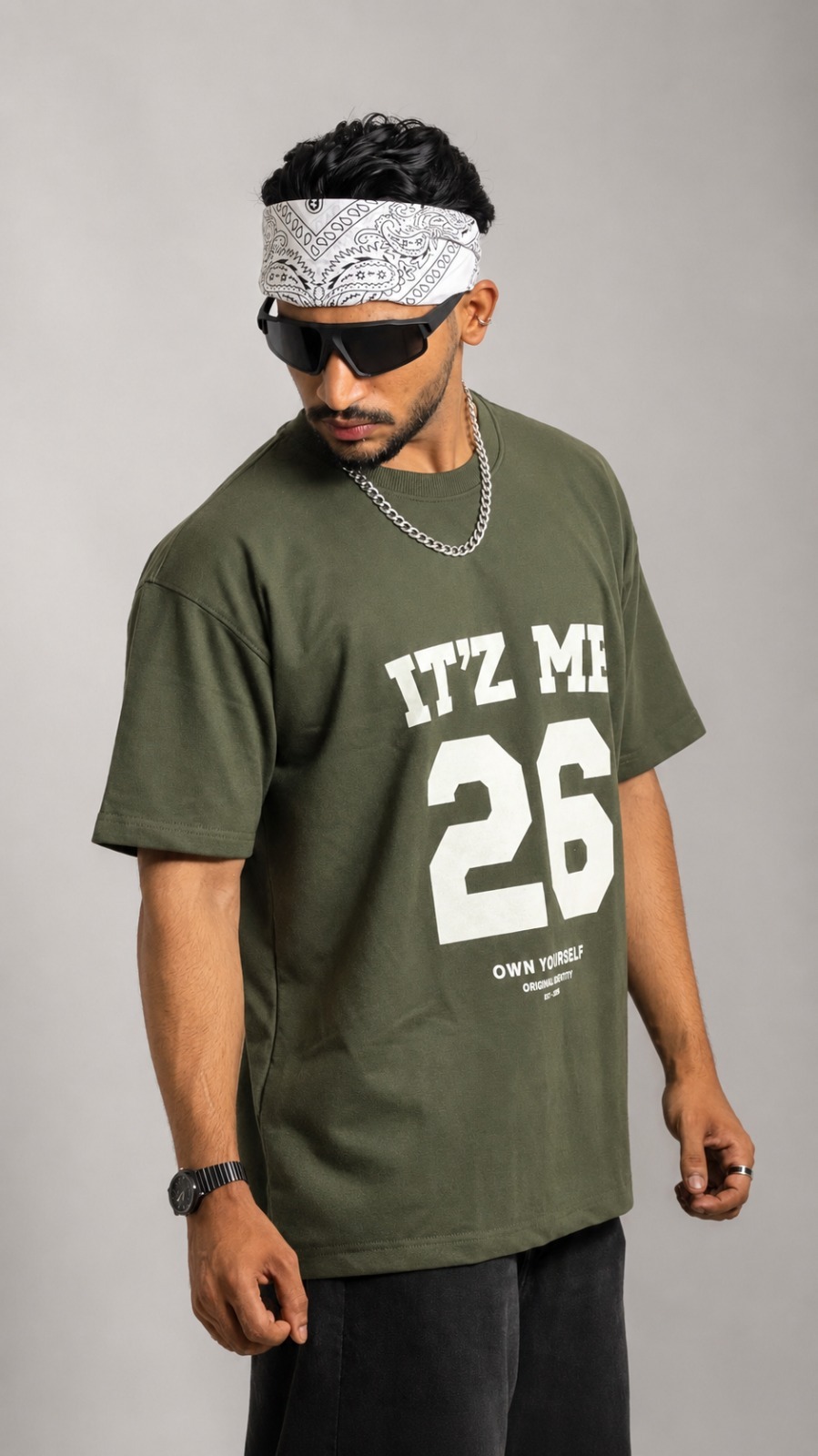 OLIVE OVERSIZED TEE