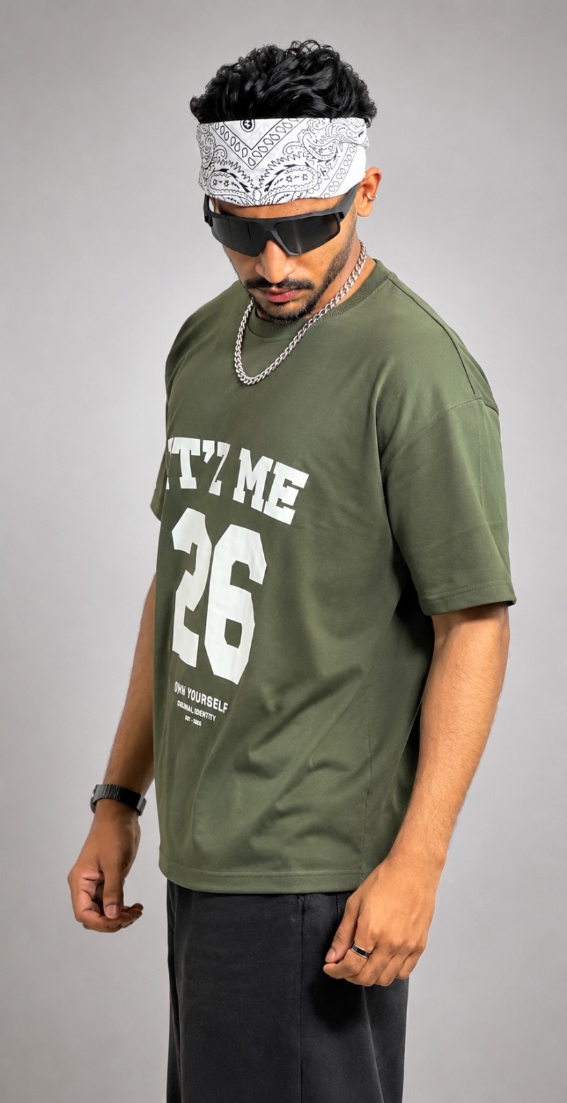 OLIVE OVERSIZED TEE