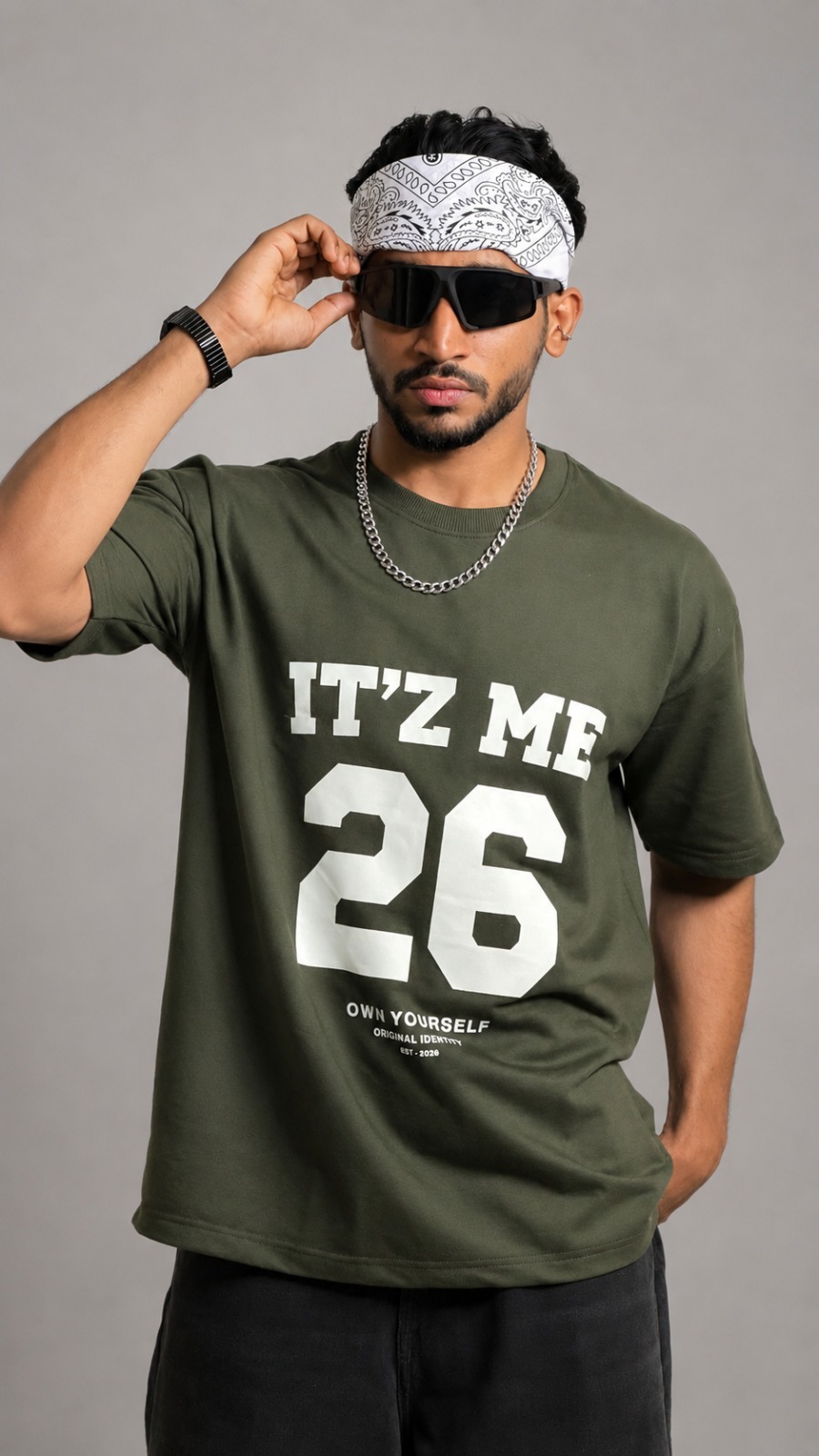 OLIVE OVERSIZED TEE